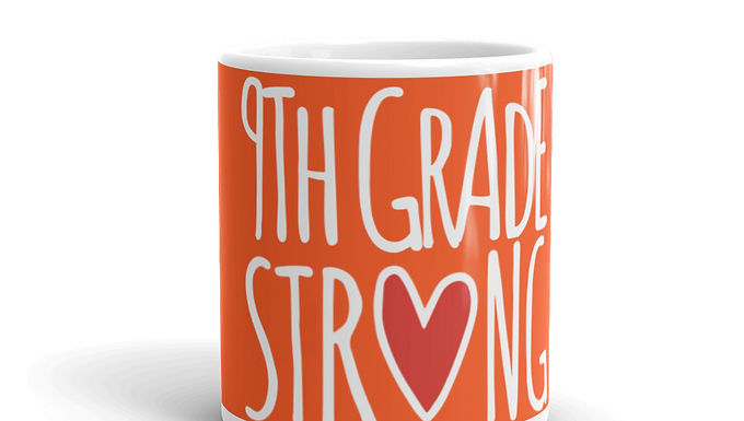  9th Grade Strong mug outrageous orange