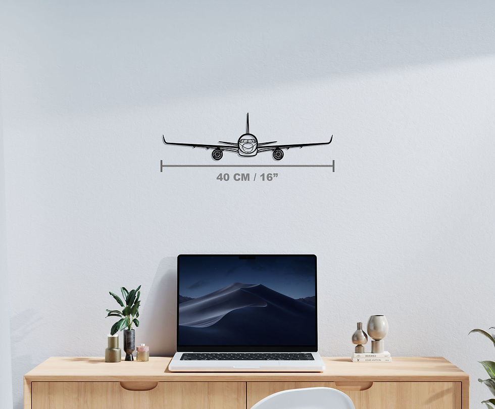 Thumbnail: Boeing 757 Metal Silhouette