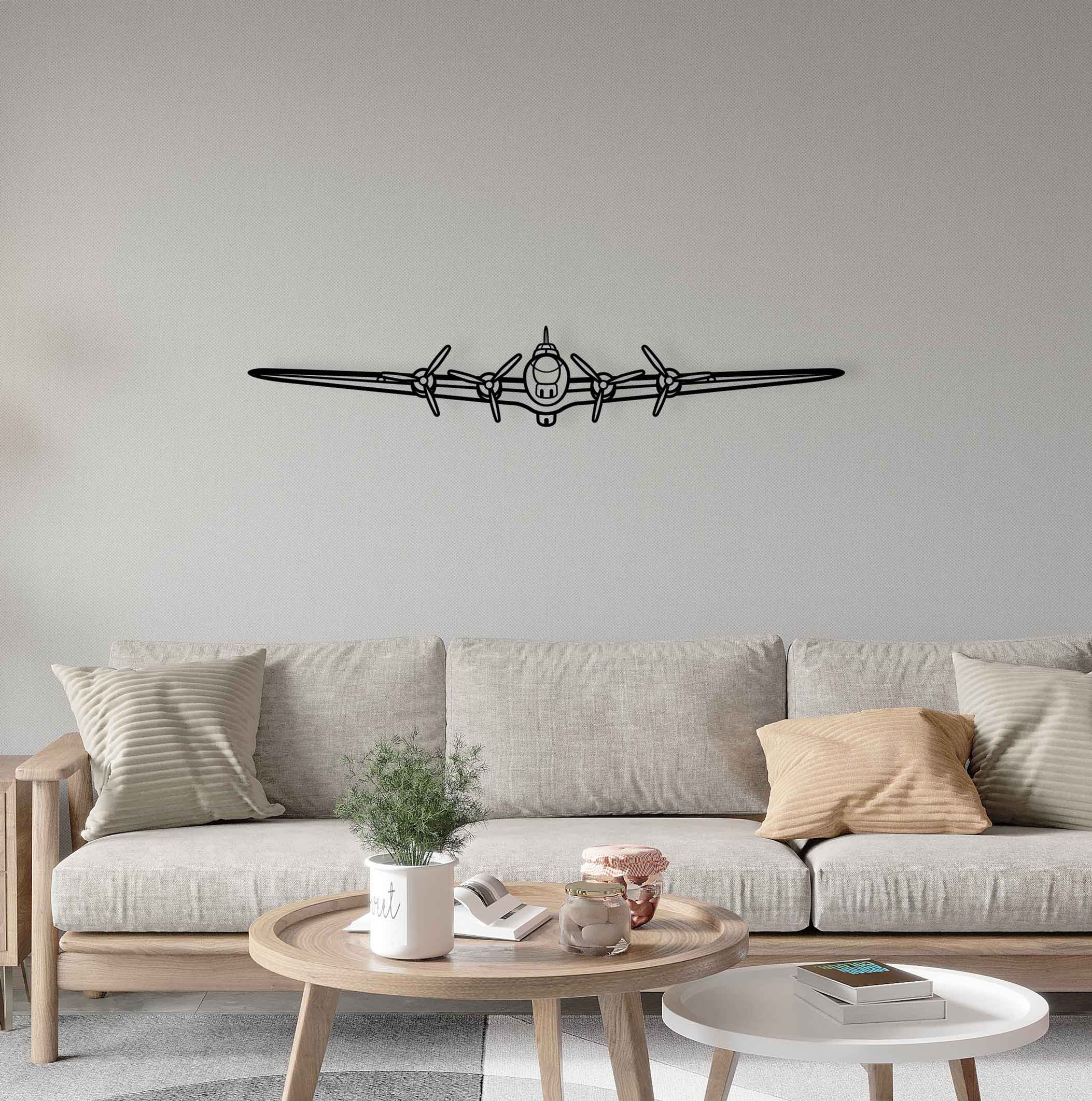 Boeing B-17G Flying Fortress Metal Silhouette