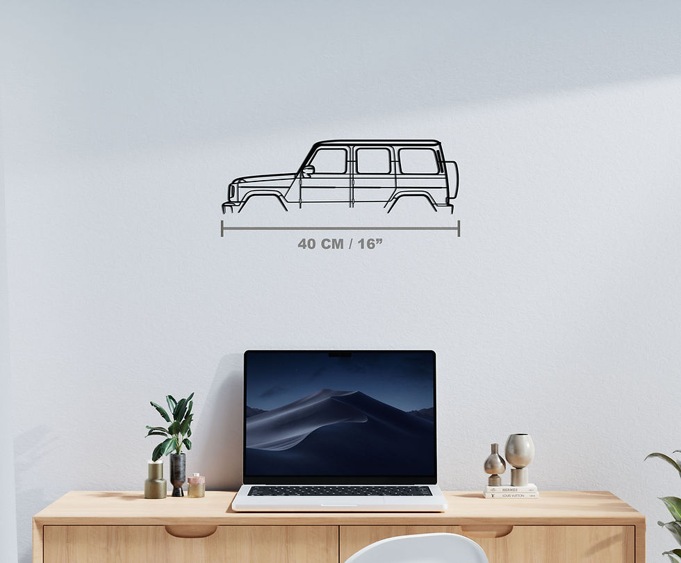 Thumbnail: G63 AMG Car Metal Silhouette