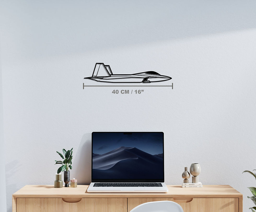 Thumbnail: Lockheed Martin F-22 Raptor Metal Silhouette