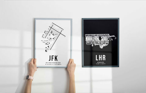 Airport Map Posters