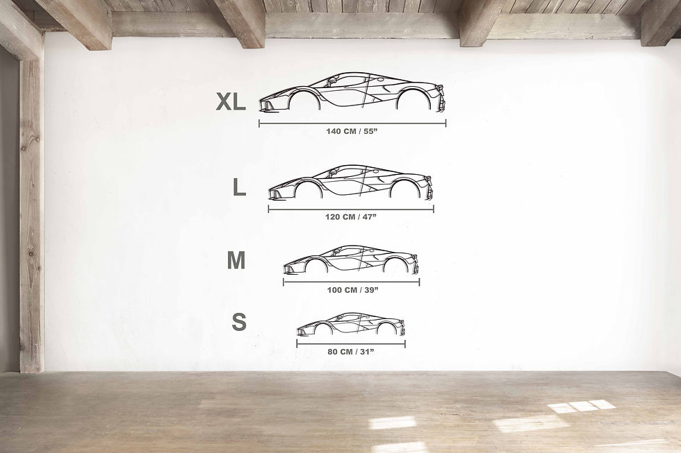 Thumbnail: LaFerrari Car Metal Silhouette