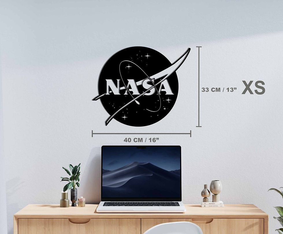 Thumbnail: NASA Round Logo Modern Astronomy Space Metal Wall Sign