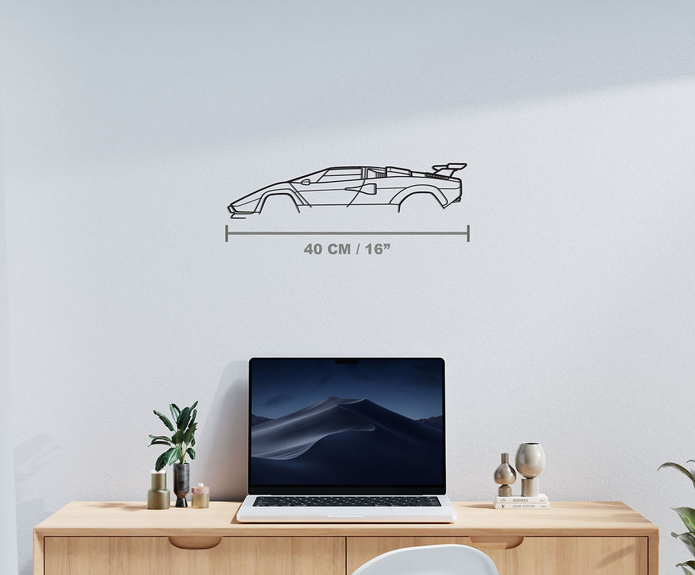 Thumbnail: Countach LP5000 Car Metal Silhouette