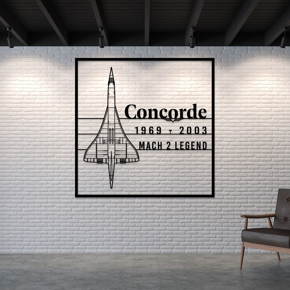 Thumbnail: Concorde Anniversary Edition Metal Wall Art | Mach 2 Legend