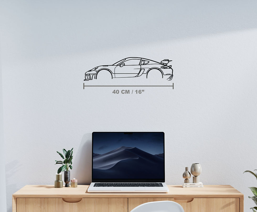 Thumbnail: 718 Cayman GT4 RS (982) Car Metal Silhouette