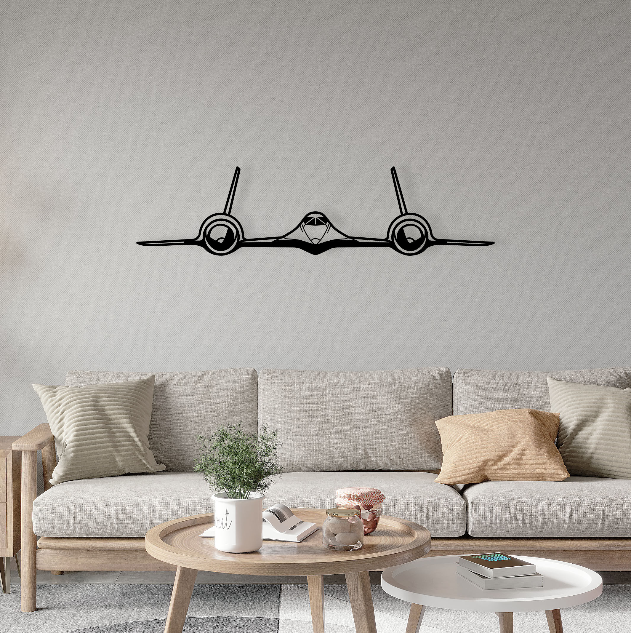 Lockheed SR-71 Blackbird Metal Silhouette