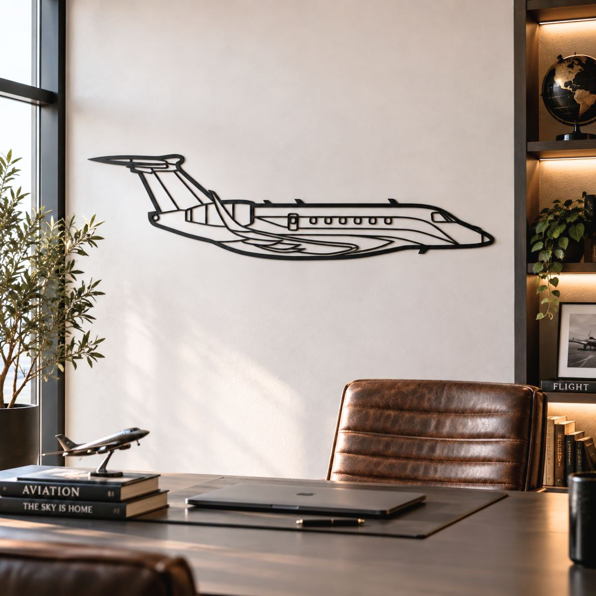 Embraer Praetor 600 Metal Silhouette