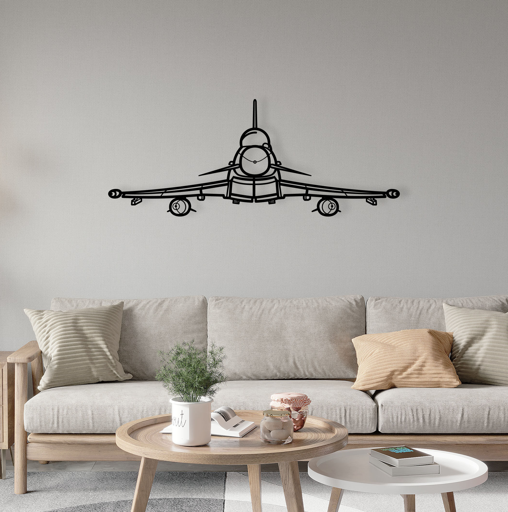 Eurofighter Typhoon Metal Silhouette