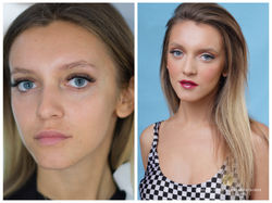 Преди и след - грим за реклама