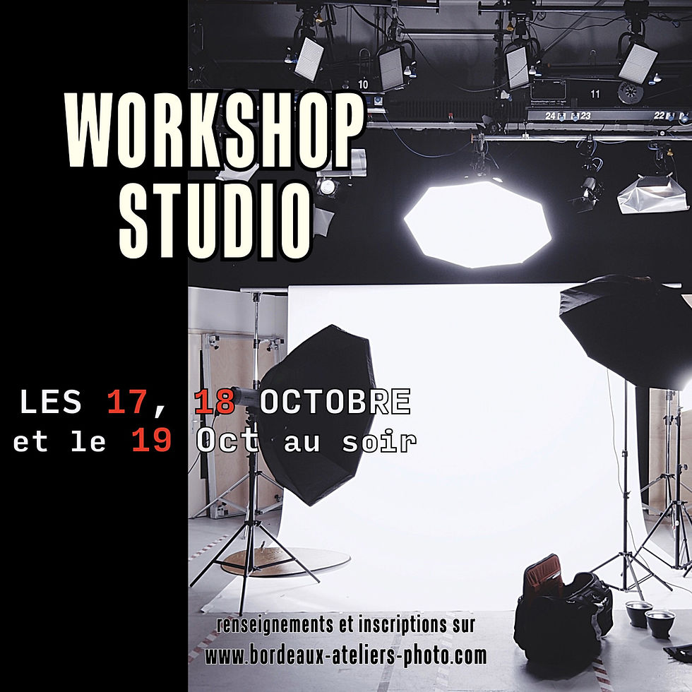 STAGE INTENSIF PHOTOGRAPHIE DE STUDIO
