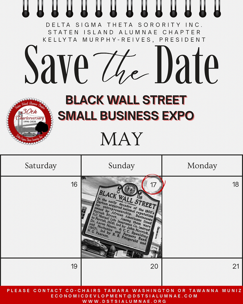Black Wall Street  Small Business Expo