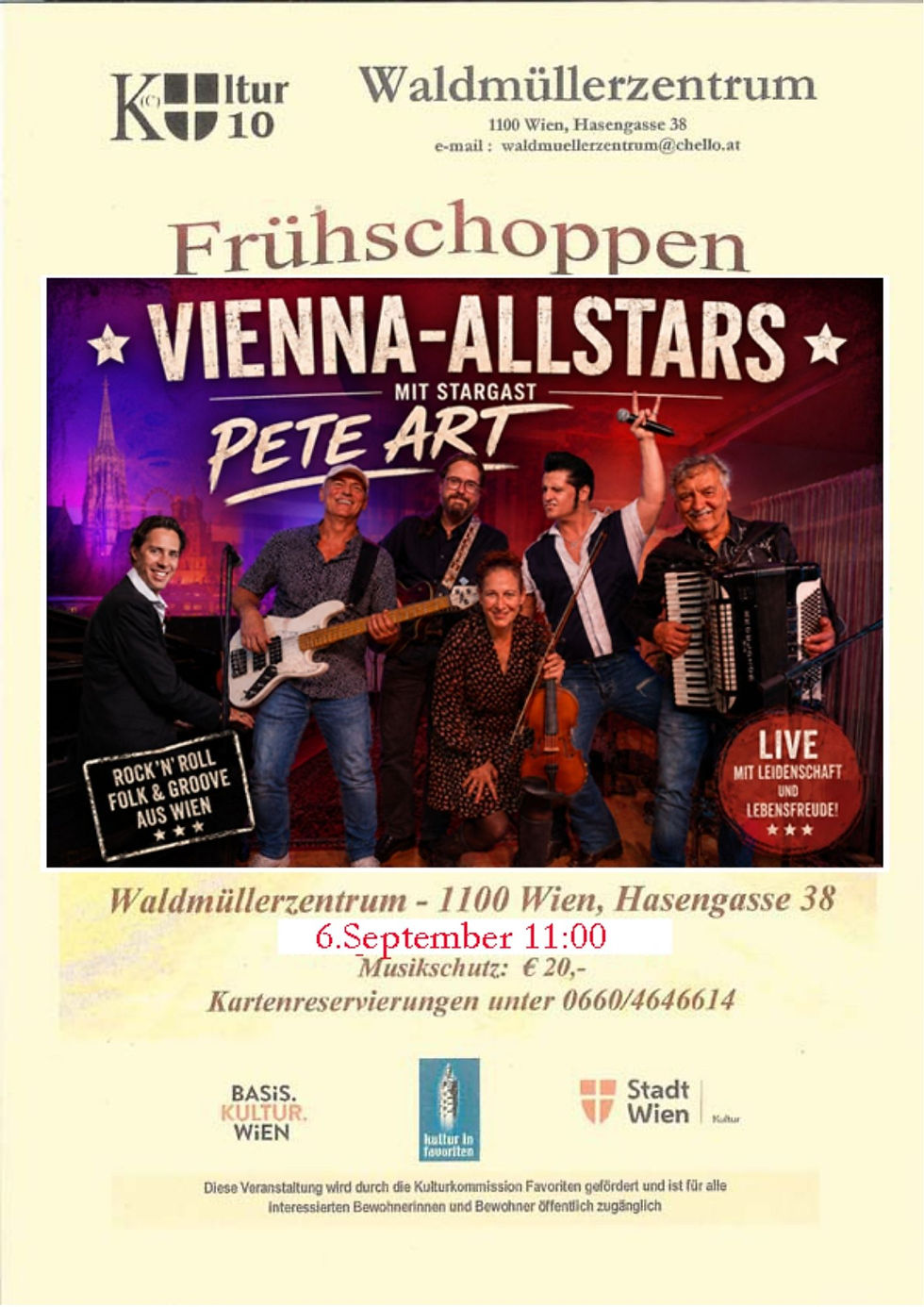 Rock`n`Roll, Folk & Groove aus Wien