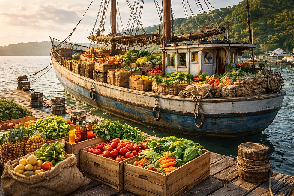 Ship carrying Trade goods