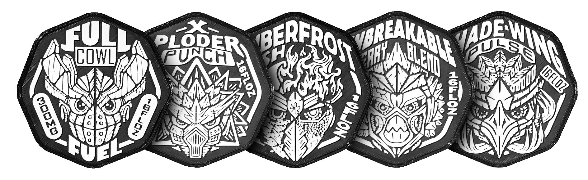 3D Printed Coaster Set - Tabletop Gaming Gifts for Nerds - PLA and TPU