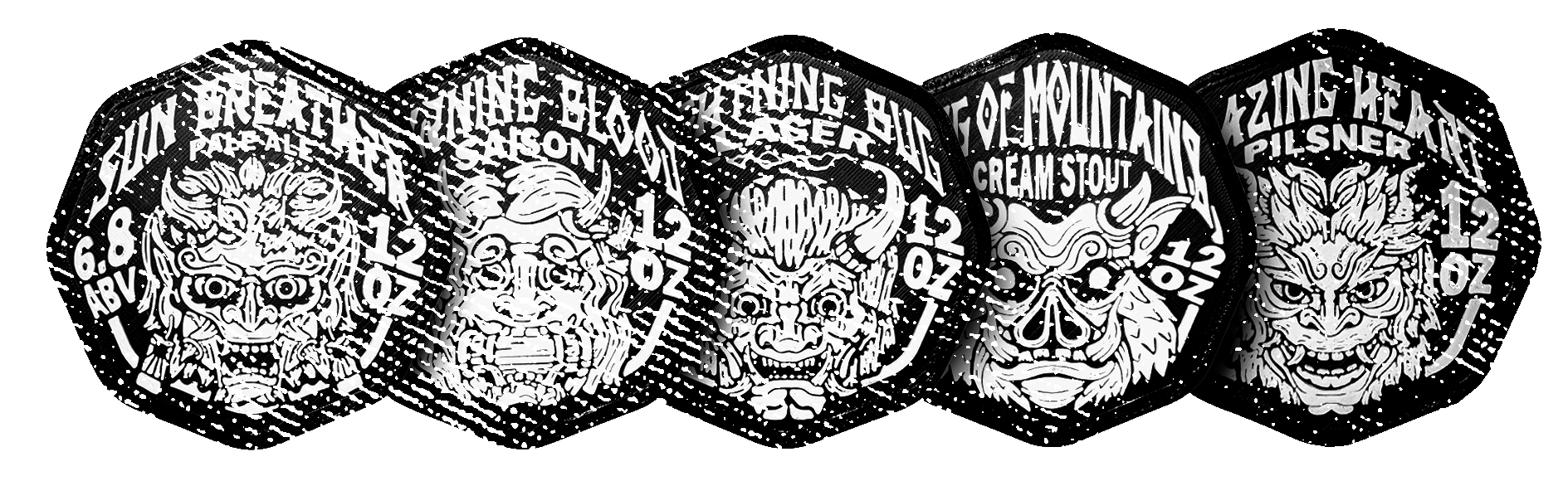3D Printed Coaster Set - Tabletop Gaming Gifts for Nerds - PLA and TPU