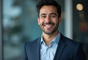 A professional-technical-setting presenting-leadership-skill-with-confidence-smile and sho