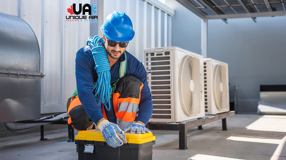 Professional emergency furnace repair technician fixing a home heating system in Waterloo
