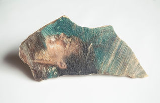 Photo transfer on stone with encaustic finish