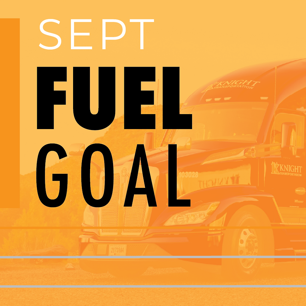 September Fuel Goal Reminder