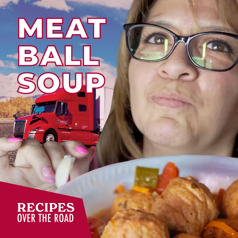 NEW VIDEO SERIES: RECIPES OVER THE ROAD- MEATBALL SOUP