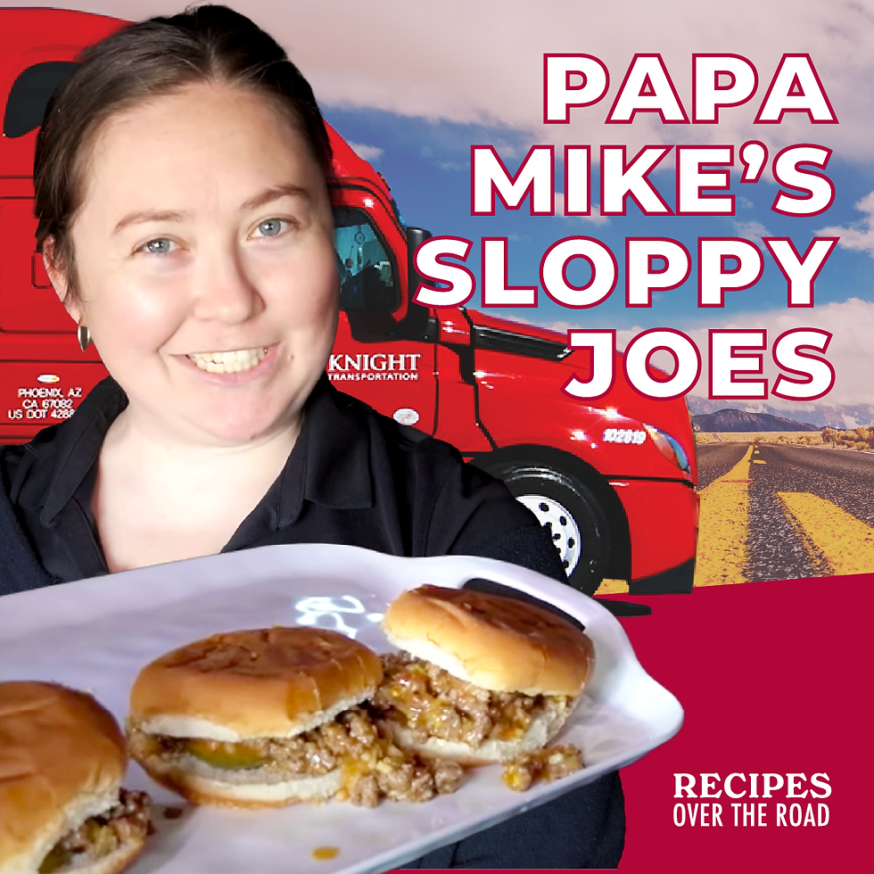 RECIPES OVER THE ROAD: PAPA MIKE'S SLOPPY JOES