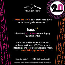 Free gig tickets for students in Lahti