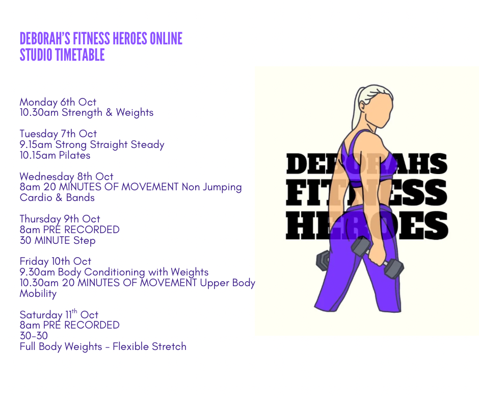 7 Week Classes This weeks classes