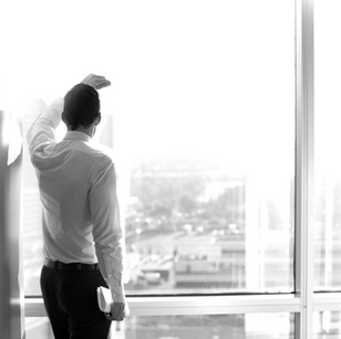 Looking out of the window