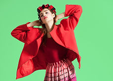 woman in red