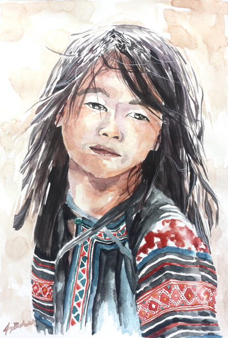 Hilltribe Girl, SOLD