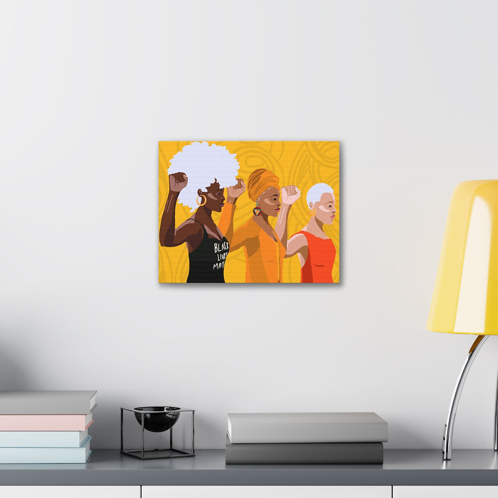 Thumbnail: THE PEOPLE UNITED Canvas Print