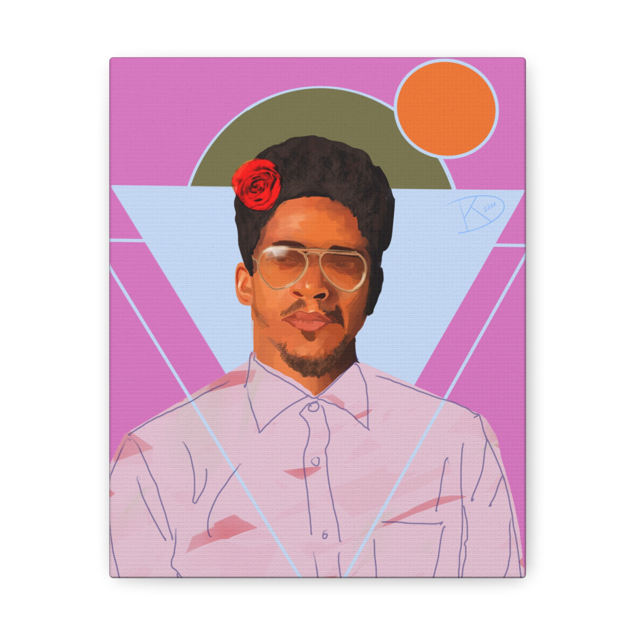 YOUNG BLACK KING Canvas Art