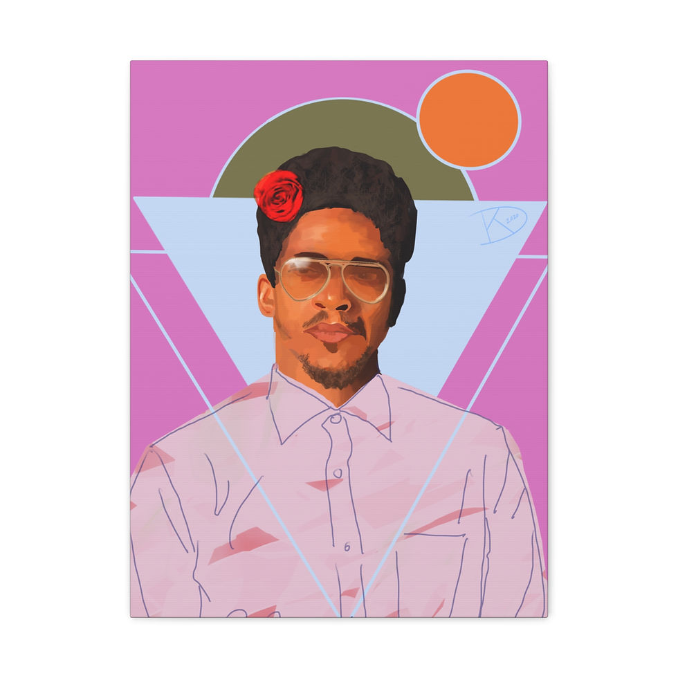 Thumbnail: YOUNG BLACK KING Canvas Art
