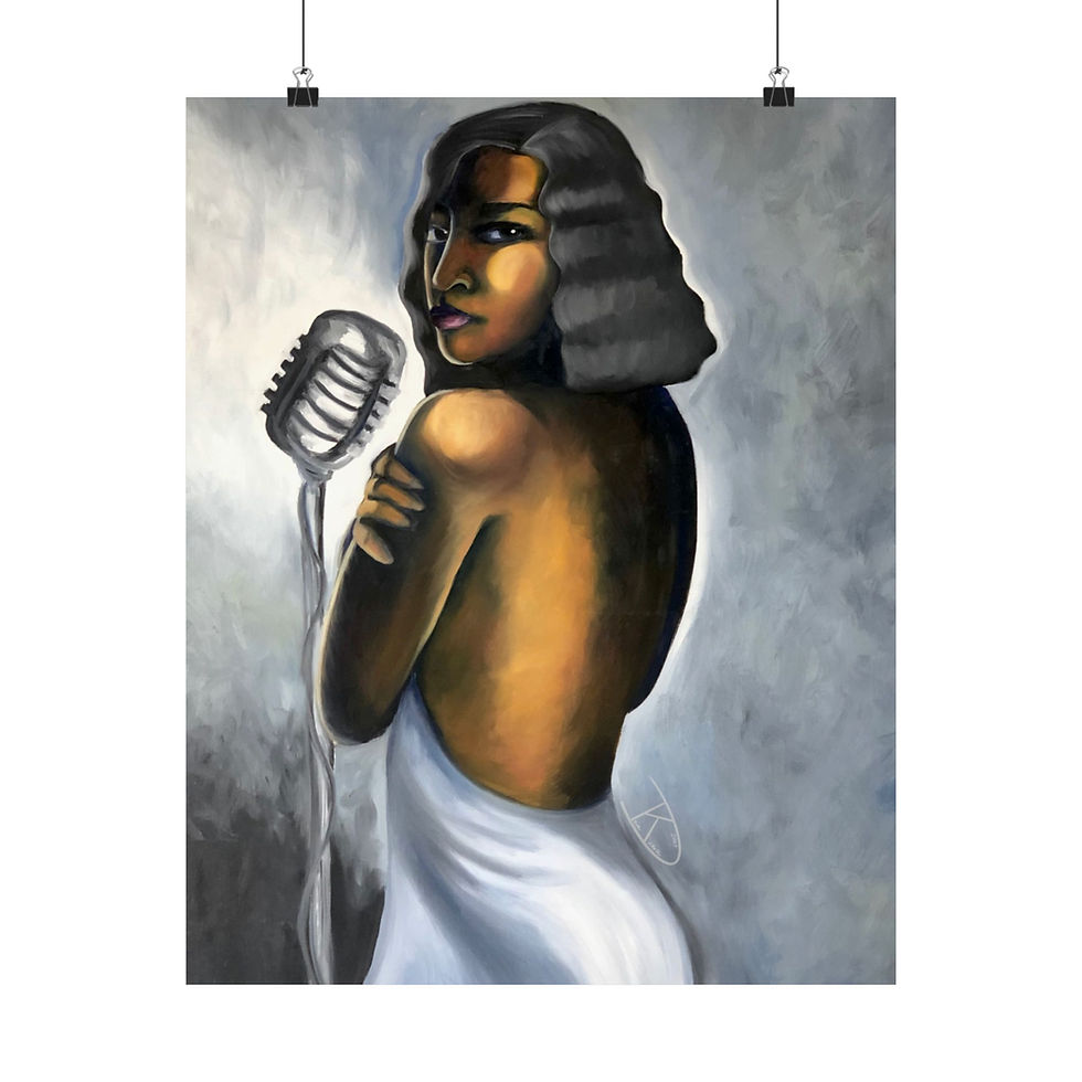 Thumbnail: LADY BLUES Art Print