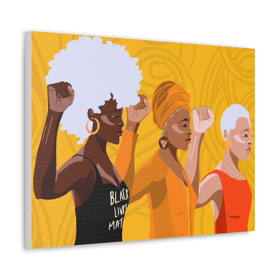 Thumbnail: THE PEOPLE UNITED Canvas Print
