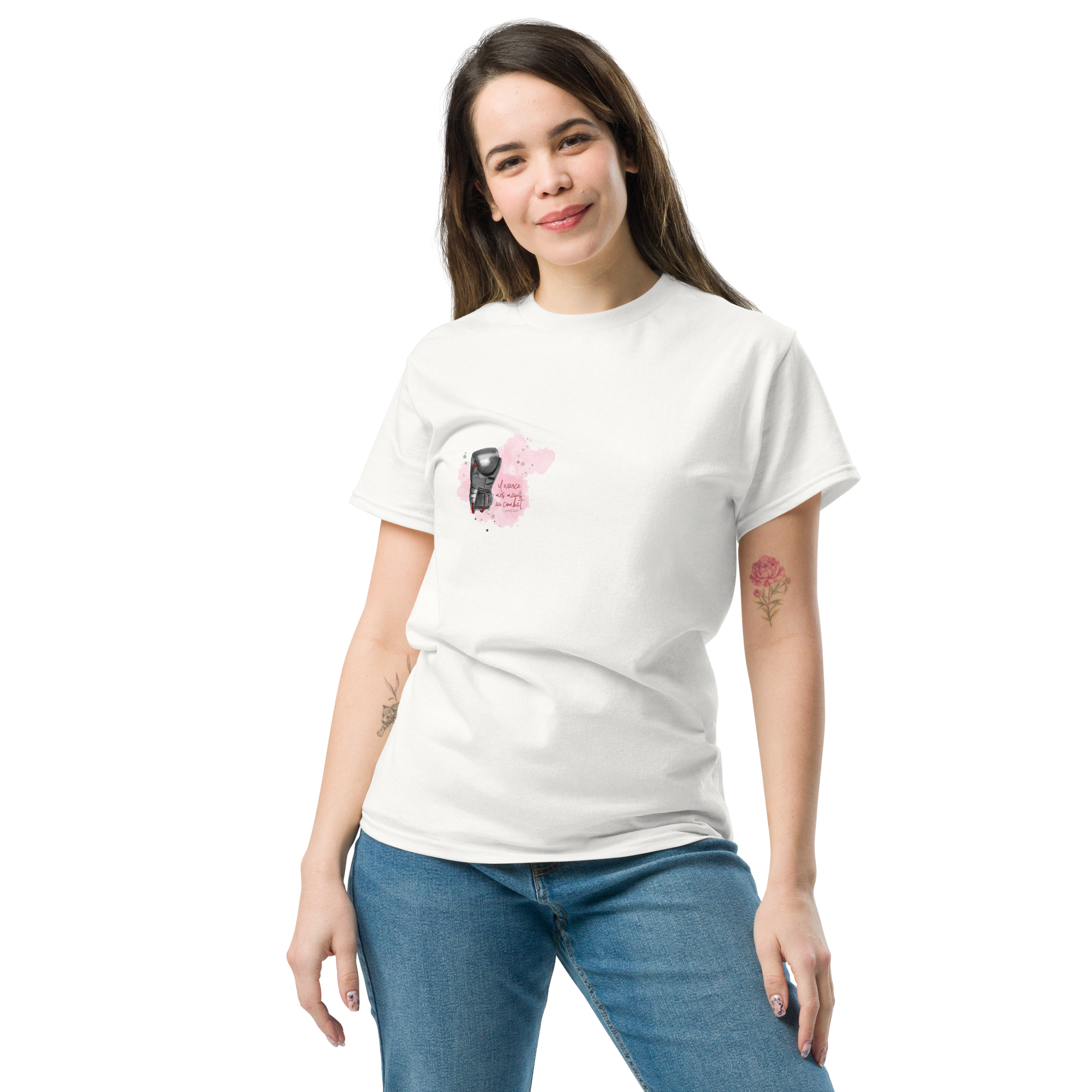 Tee-Shirt "Il exerce mes mains aux combat"