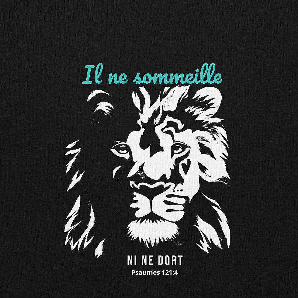 Miniature : Sweatshirt à capuche « Il ne sommeille ni ne dort »