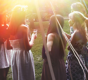 Girls at Outdoor Party