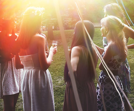 Girls at Outdoor Party