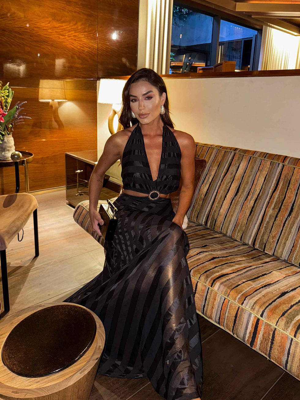 Miniatura: Vestido Tule Luna Look festa preto 