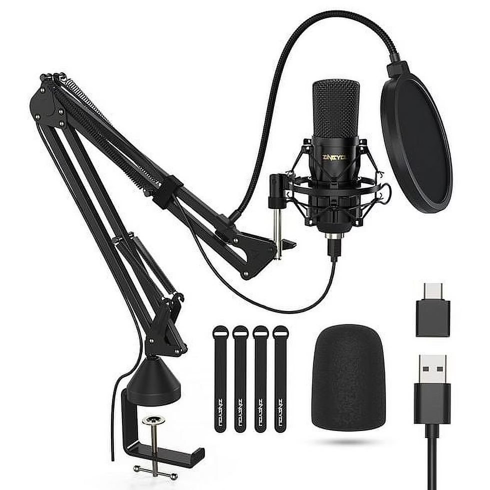 Thumbnail: XLR Condenser Microphone, Professional Studio Recording Microphone Kit with Vert