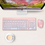 Thumbnail: Wireless Keyboard and Mouse Combo, Compact Full Size Wireless Keyboard and Mouse