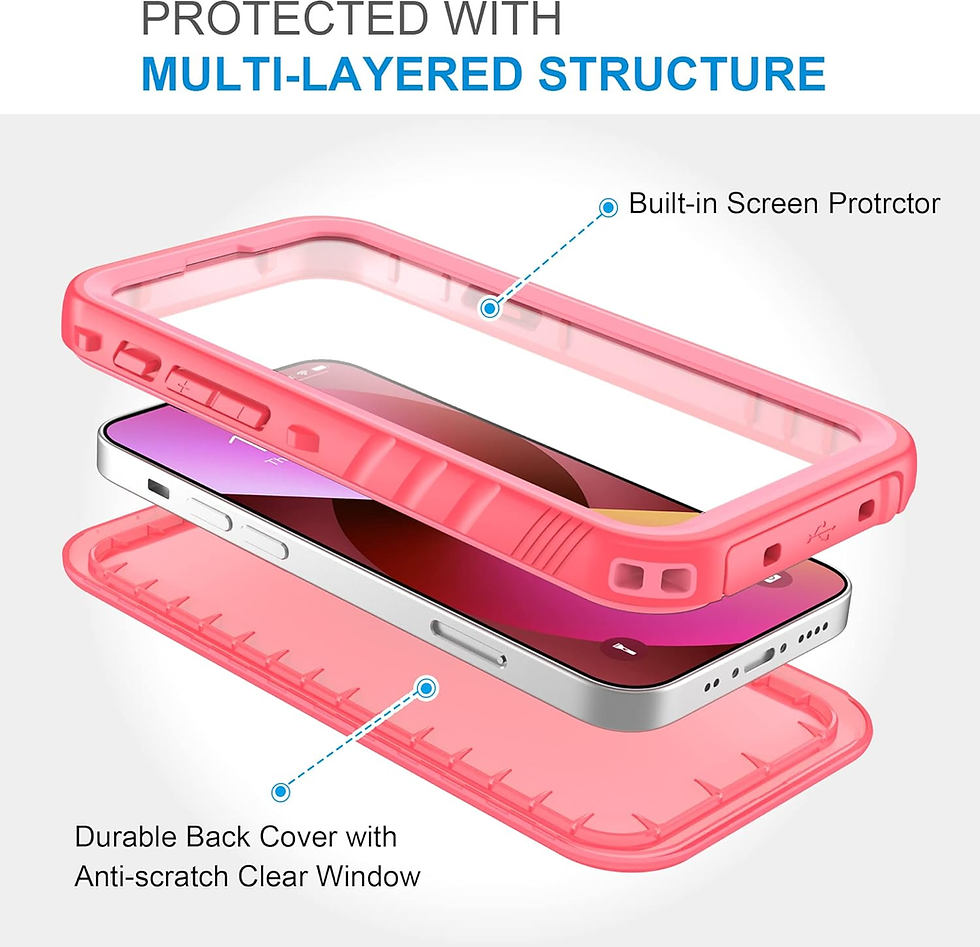 Thumbnail: Compatible with Iphone 13 Mini Waterproof Case - Full Body Shockproof Dustproof 