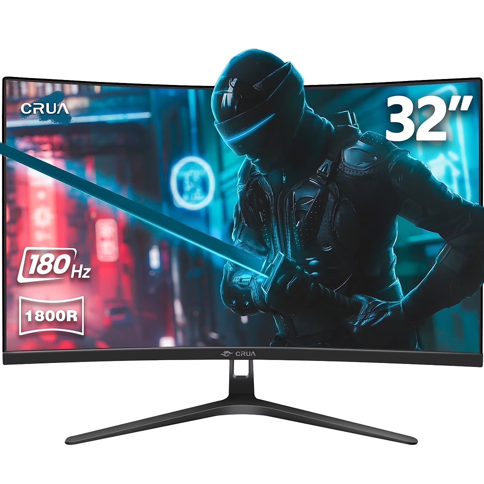 32" Curved Gaming Monitor - 180Hz FHD 1080P, 1Ms GTG, Freesync, 100 Srgb, DP/HDM