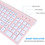 Thumbnail: Wireless Keyboard and Mouse Combo, Compact Full Size Wireless Keyboard and Mouse
