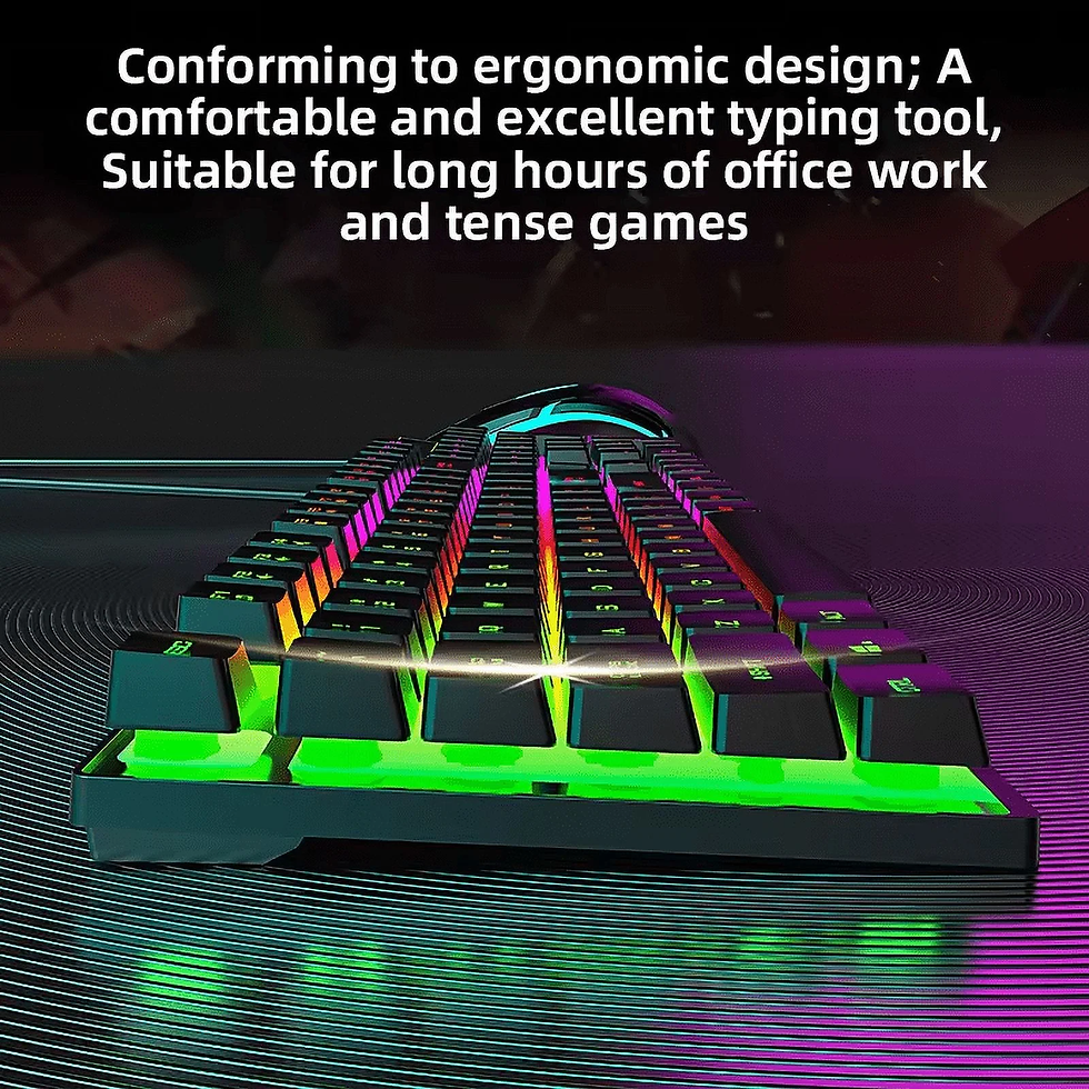 Thumbnail: Wired Gaming Keyboard with RGB Backlight, Black
