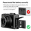 Thumbnail: Digital Camera 4K 64MP Vlogging Camera for Youtube 3''180°Flip Screen 18X Zoom A