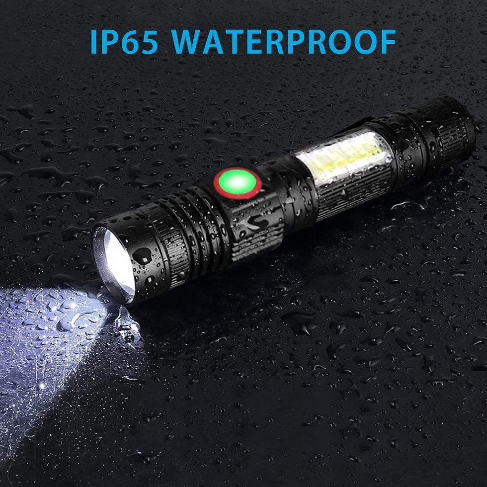 Thumbnail: Flashlight USB Rechargeable, Magnetic LED Flashlight, Super Bright LED Tactical 